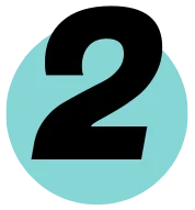 2 icon Black number two on a turquoise circle, possibly indicating the second floor in a home elevators context.